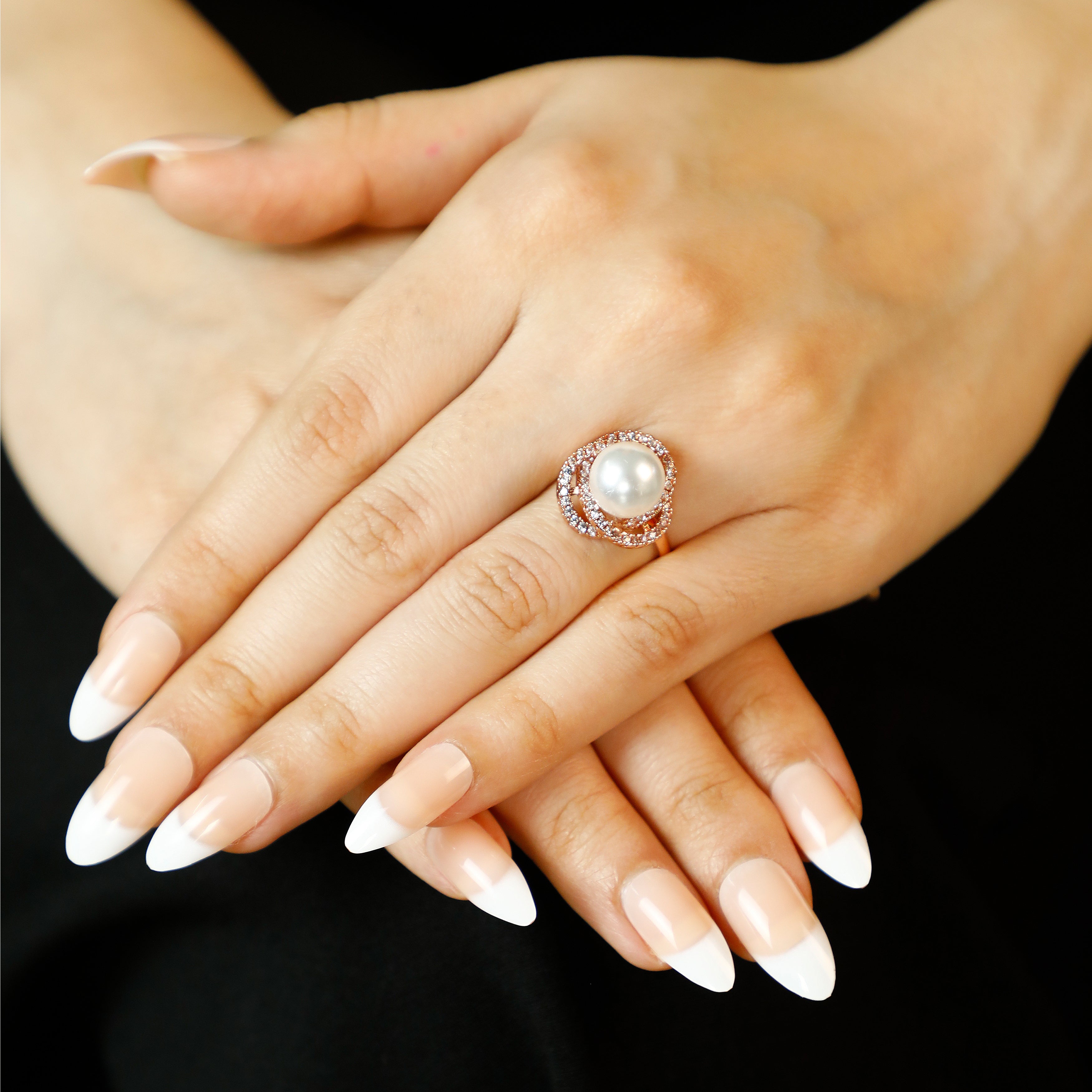 Pearl Flower Ring Lovedovez
